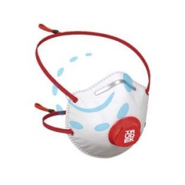 MASCHERINE MONOUSO A CONCHIGLIA CON VALVOLA FFP2 IRU 220 SLV - IRU 220 SLV