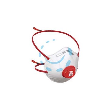 MASCHERINE MONOUSO A CONCHIGLIA CON VALVOLA FFP2 IRU 220 SLV - IRU 220 SLV