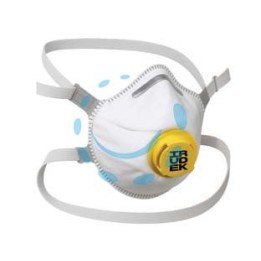 MASCHERINE MONOUSO A CONCHIGLIA CON VALVOLA FFP3 IRU 230 SLV - IRU 230 SLV