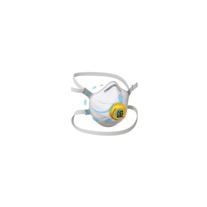 MASCHERINE MONOUSO A CONCHIGLIA CON VALVOLA FFP3 IRU 230 SLV - IRU 230 SLV