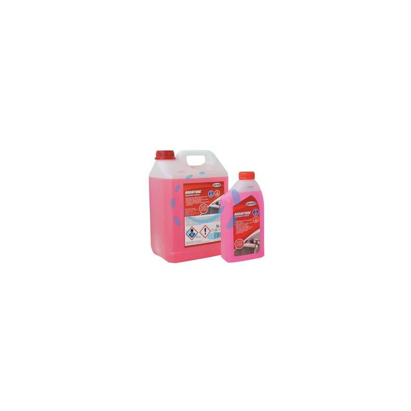 LIQUIDO PROTETTIVO ANTIGELO PER RADIATORI ROSSO - lt.1 -25C° + 122°C