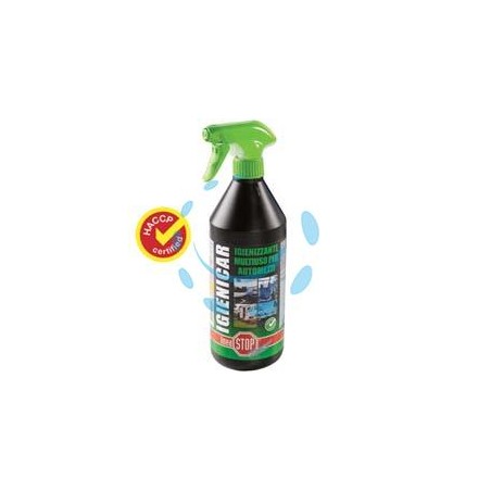 IGIENICAR DETERGENTE IGIENIZZANTE PER INTERNI DEGLI AUTOMEZZI - ml.750 in flacone spray
