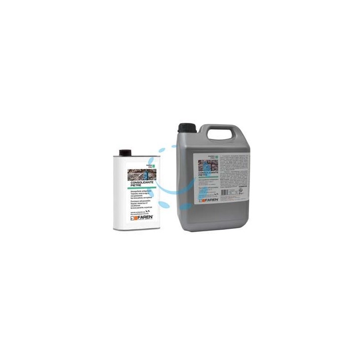 PROTETTIVO IDROREPELLENTE ANTISPOLVERO CONSOLIDANTE PIETRA - lt.1 - incolore