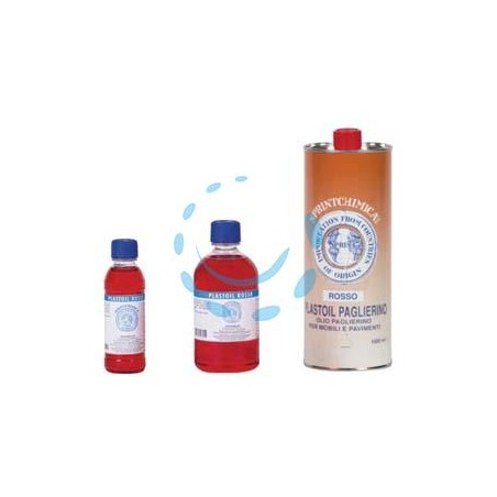 OLIO PAGLIERINO ROSSO PER MOBILI - lt.0,5 colore rosso - in flacone