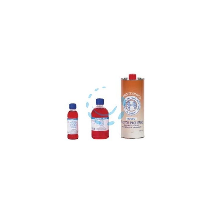 OLIO PAGLIERINO ROSSO PER MOBILI - lt.1 colore rosso - in lattina