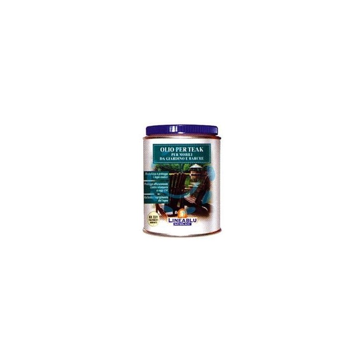 OLIO PER TEAK RIVITALIZZANTE PER MOBILI DA GIARDINO E BARCHE - KK 3331 trasparente ambrato ml.750