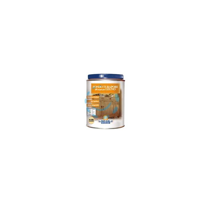 FONDO TURAPORI ALL'ACQUA PER LEGNO - HU 3050 trasparente ml.750