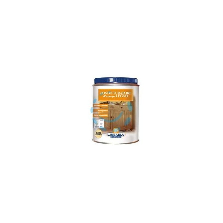 FONDO TURAPORI ALL'ACQUA PER LEGNO - HU 3050 trasparente ml.750