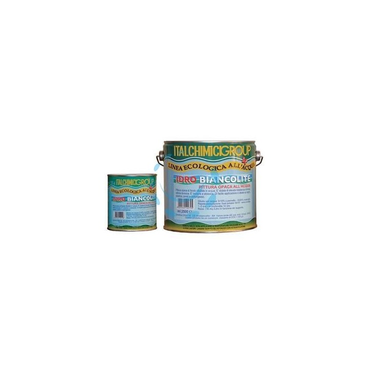 PITTURA DI FONDO OPACA ALL'ACQUA "IDROBIANCOLITE" - ml.750