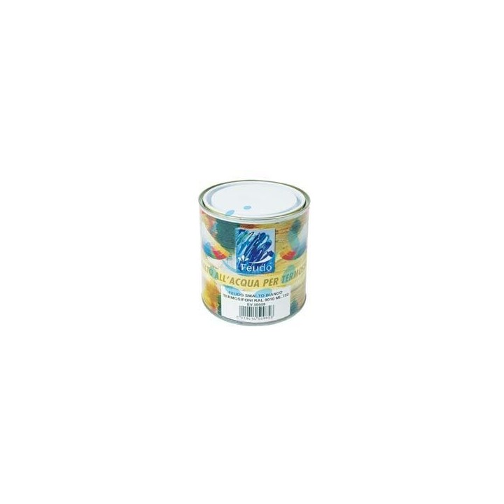 SMALTO ALL'ACQUA PER TERMOSIFONI (TERMO LACK) - ml.750 bianco RAL 9010