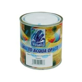 SMALTO ALL'ACQUA OPACO IN BARATTOLO (WASSER LACK LUX) - ml.750 bianco opaco