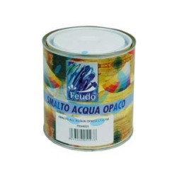 SMALTO ALL'ACQUA OPACO IN BARATTOLO (WASSER LACK LUX) - ml.750 bianco opaco