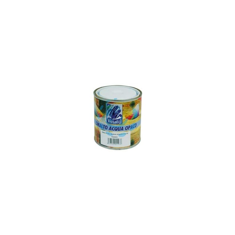 SMALTO ALL'ACQUA OPACO IN BARATTOLO (WASSER LACK LUX) - ml.750 bianco opaco
