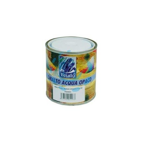 SMALTO ALL'ACQUA OPACO IN BARATTOLO (WASSER LACK LUX) - ml.750 bianco opaco