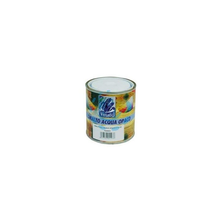 SMALTO ALL'ACQUA OPACO IN BARATTOLO (WASSER LACK LUX) - ml.750 bianco opaco
