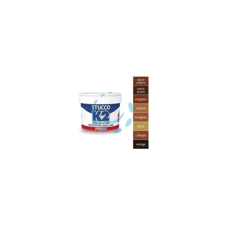 K2 STUCCO COLORATO IN PASTA PER LEGNO IN BARATTOLO - Kg.0,500 - noce scuro