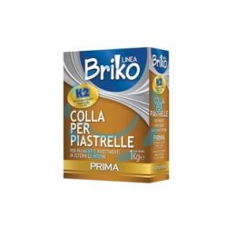 K2 LINEA BRIKO COLLA PER PIASTRELLE BIANCA IN POLVERE - Kg.1 in scatola