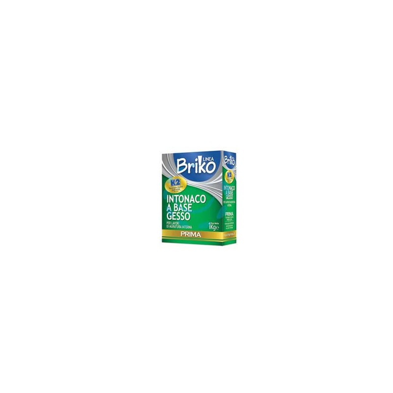 K2 LINEA BRIKO INTONACO BASE GESSO BIANCO IN POLVERE RASANTE - Kg.1 in scatola