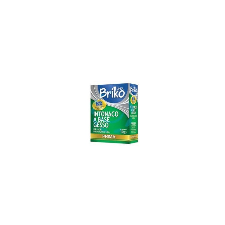 K2 LINEA BRIKO INTONACO BASE GESSO BIANCO IN POLVERE RASANTE - Kg.1 in scatola