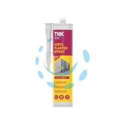 SILICONE SIGILLANTE ACRILICO RUVIDO VERNICIABILE ACRYL PLASTER EFFECT - ml.300 bianco