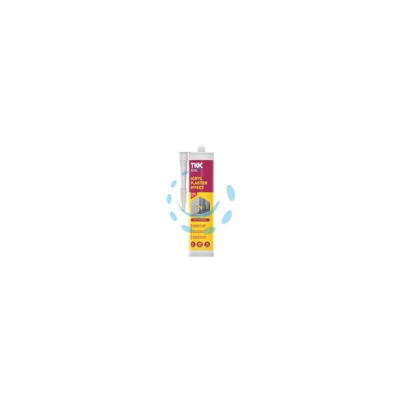 SILICONE SIGILLANTE ACRILICO RUVIDO VERNICIABILE ACRYL PLASTER EFFECT - ml.300 bianco