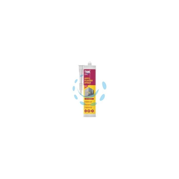 SILICONE SIGILLANTE ACRILICO RUVIDO VERNICIABILE ACRYL PLASTER EFFECT - ml.300 bianco