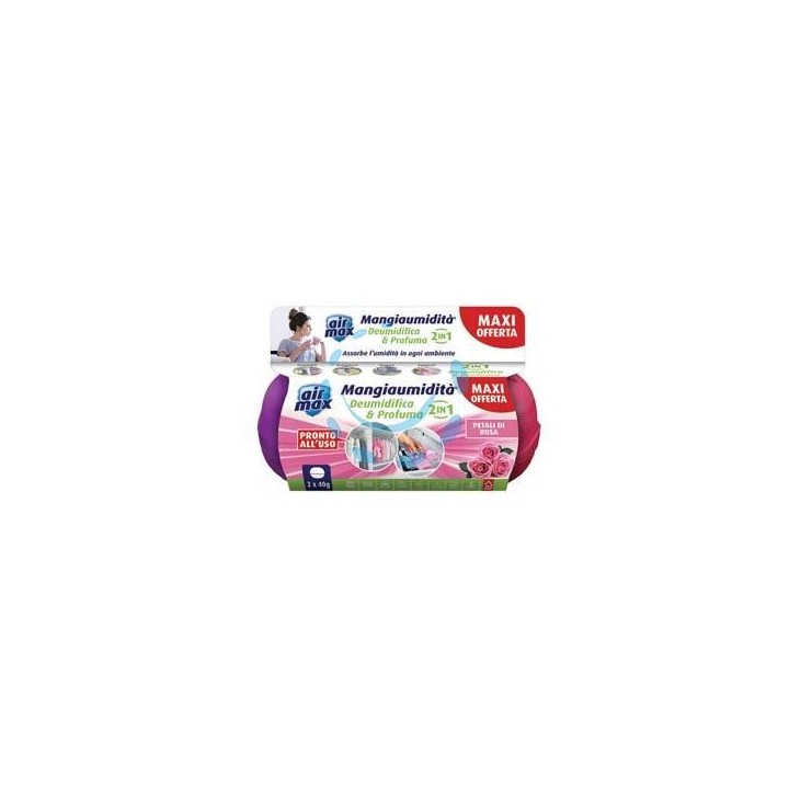 AIRMAX BI-PACK MINI KIT ASSORBIUMIDITA' DEO USA E GETTA - gr.40 ciascuno