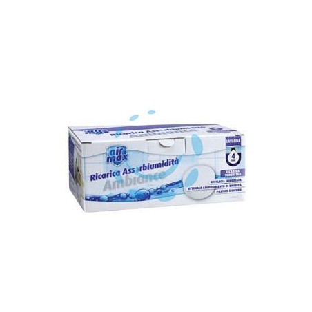 AIRMAX ASSORBIUMIDITA' RICARICHE TAB LAVANDA - 4 ricariche 450 gr. ciascuna 