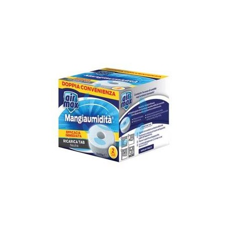 AIRMAX ASSORBIUMIDITA' RICARICA TAB NEUTRA - 2 ricariche 450 gr. ciascuna 