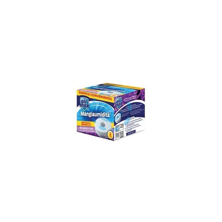 AIRMAX ASSORBIUMIDITA' RICARICA TAB LAVANDA - 2 ricariche 450 gr. ciascuna 
