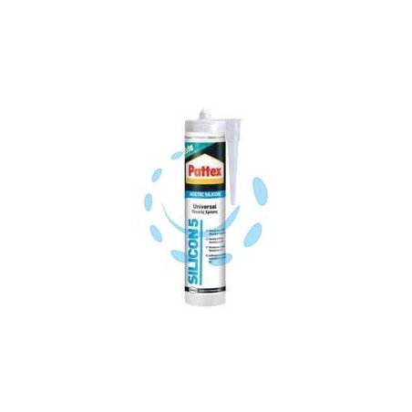 PATTEX SILICONE SISTA SILICON 5 ACETICO - ml.280 bianco