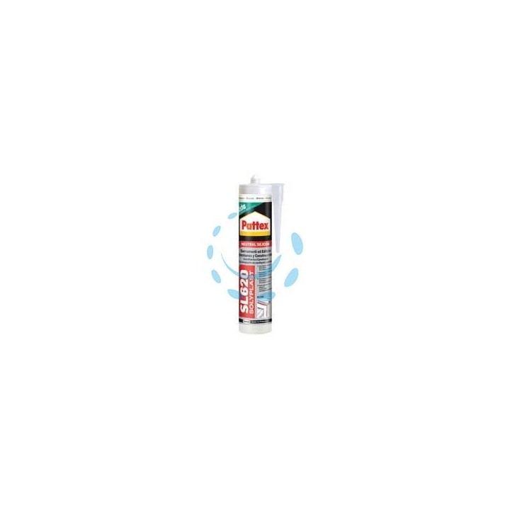 PATTEX SILICONE SISTA SL 620 NEUTRO TRASP. PER EDILIZIA E SERRAMENTI - ml.300