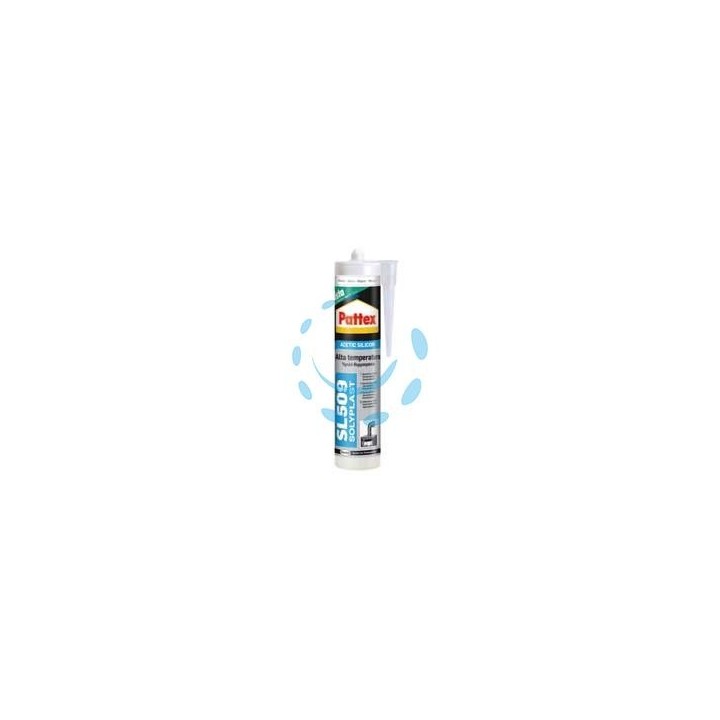 PATTEX SILICONE SISTA SL 509 ALTE TEMPERATURE COLORATO - ml.300 nero