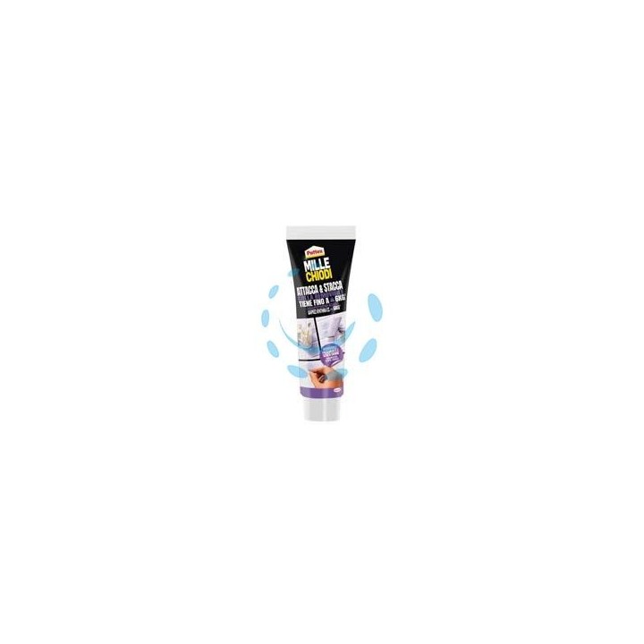 PATTEX MILLECHIODI ATTACCA E STACCA TRASPARENTE - gr.44