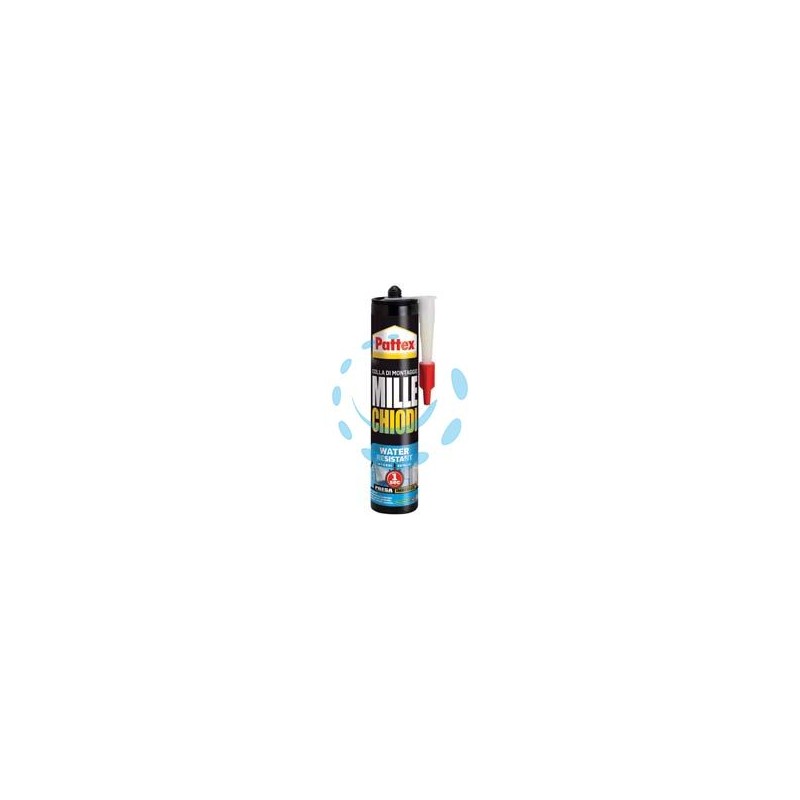 PATTEX MILLECHIODI WATER RESISTANT IN CARTUCCIA PER ESTERNI E INTERNI - gr.450