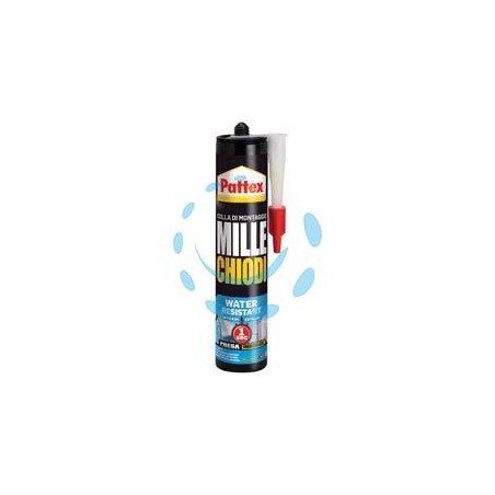 PATTEX MILLECHIODI WATER RESISTANT IN CARTUCCIA PER ESTERNI E INTERNI - gr.450