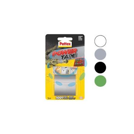 PATTEX NASTRO ADESIVO "POWER TAPE" - mm.50h. in rotoli da mt.5 colore grigio