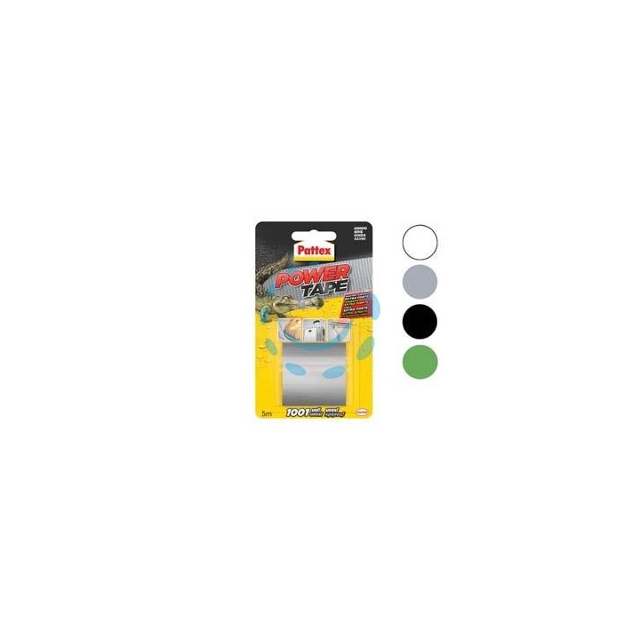 PATTEX NASTRO ADESIVO "POWER TAPE" - mm.50h. in rotoli da mt.5 colore grigio