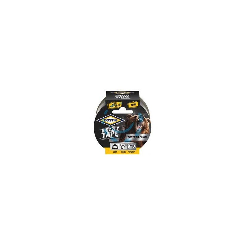 NASTRO ADESIVO TELATO GRIZZLY TAPE GRIGIO - mt.10x50mm.