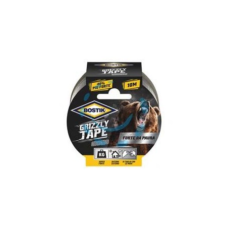 NASTRO ADESIVO TELATO GRIZZLY TAPE GRIGIO - mt.10x50mm.