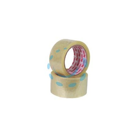 NASTRO IMBALLO ADESIVO RUMOROSO TRASPARENTE - mt.66 - mm.50h. spess. 43 micron