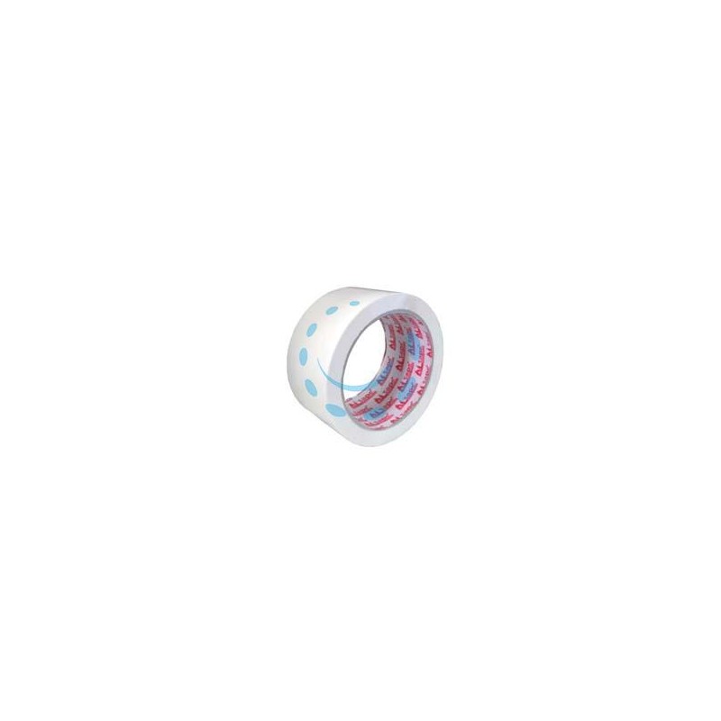 NASTRO IMBALLO ADESIVO BIANCO SILENZIOSO - mt.66 - mm.50h. spessore 43 micron silenzioso