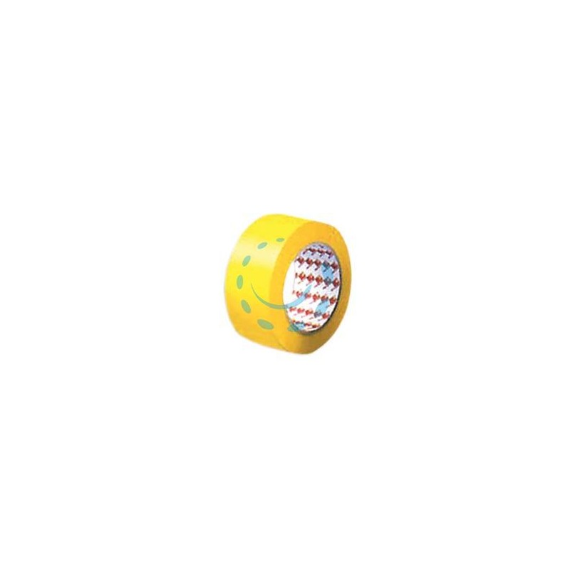NASTRO ADESIVO IN PVC GIALLO - mm.50h. rotoli da mt.33