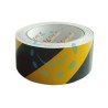 NASTRO SEGNALETICO ADESIVO IN PVC GIALLO/NERO - mm.50h. rotoli da mt.33 giallo/nero