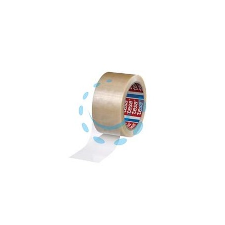 NASTRO IMBALLO ADESIVO PVC TRASPARENTE SILENZIOSO - mt.66 x mm.50h.