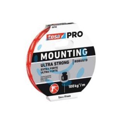 NASTRO BIADESIVO MOUNTING PRO ULTRA FORTE 66792 - mm.19h. in rotoli da mt.1,5