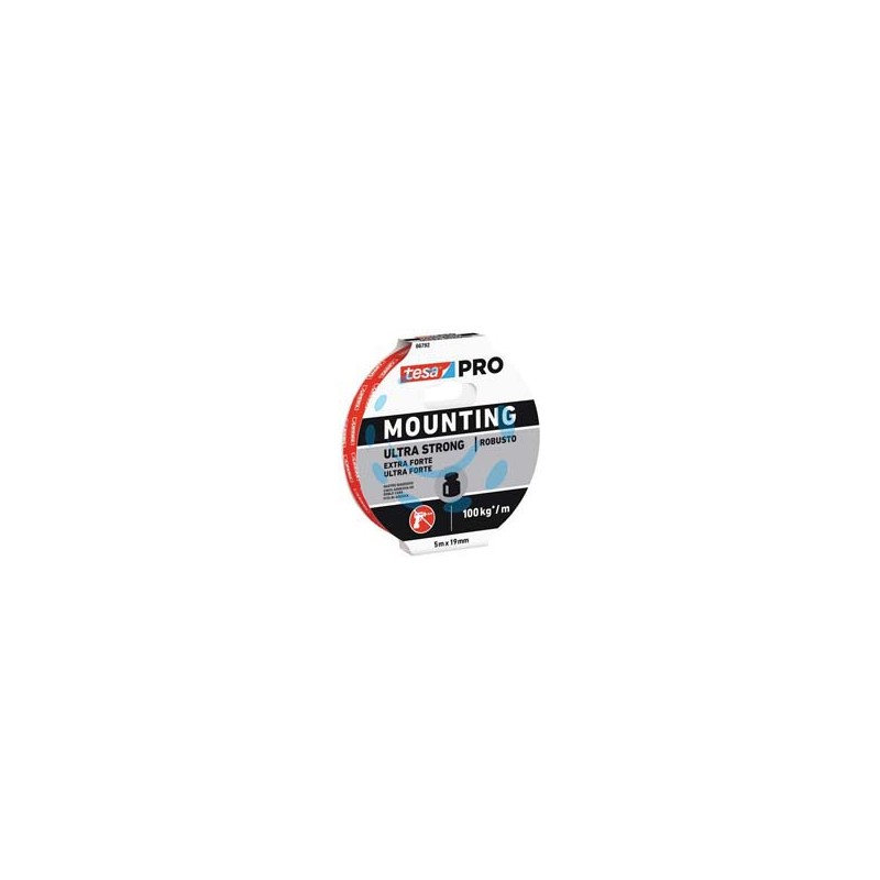 NASTRO BIADESIVO MOUNTING PRO ULTRA FORTE 66792 - mm.19h. in rotoli da mt.1,5