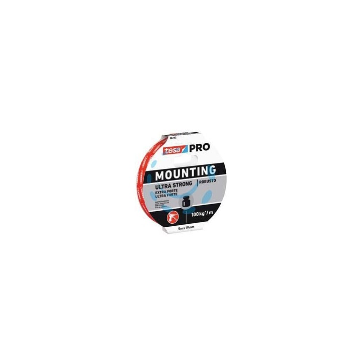 NASTRO BIADESIVO MOUNTING PRO ULTRA FORTE 66792 - mm.19h. in rotoli da mt.1,5