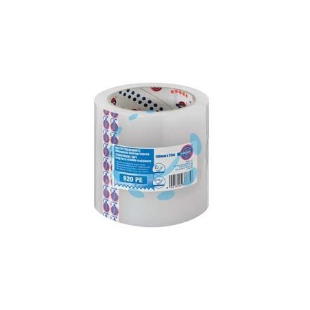 NASTRO ADESIVO IN POLIETILENE TRASPARENTE USO ESTERNO (920 PE) - mm.100 x 25 mt.
