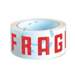 NASTRO IMBALLO ADESIVO SILENZIOSO "FRAGILE" - mt.66 x mm.50h. 